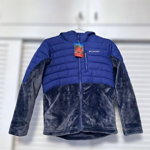 Columbia Winter Snow Powder Lite Omni Heat Thermarator Insulated hooded jacket L - Picture 5 of 15